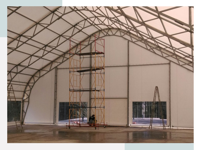 Шатровые ангары в Шатуре