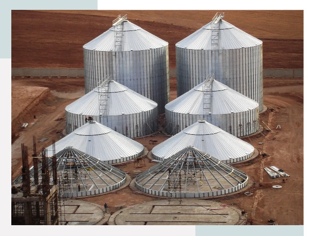 Строительство зерновых силосов в Шатуре