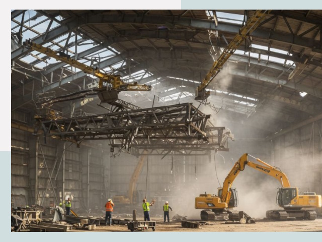 Демонтаж ангаров в Шатуре от 615 руб. за м²