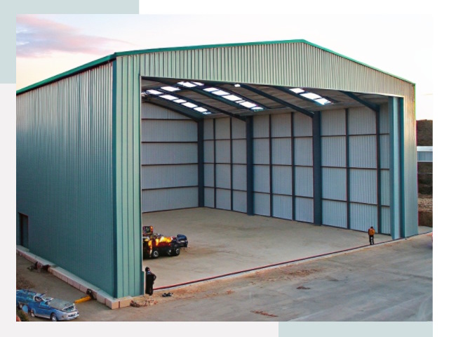 Строительство ангаров в Шатуре